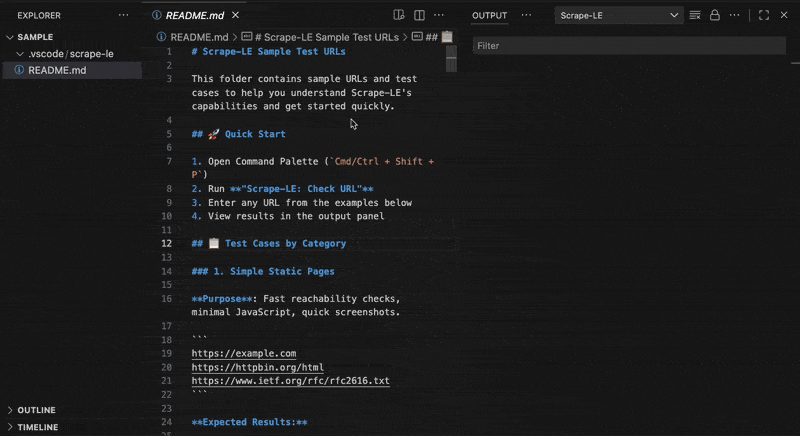 Scrape-LE in use: Check whether a page is actually scrapeable before you burn hours debugging.