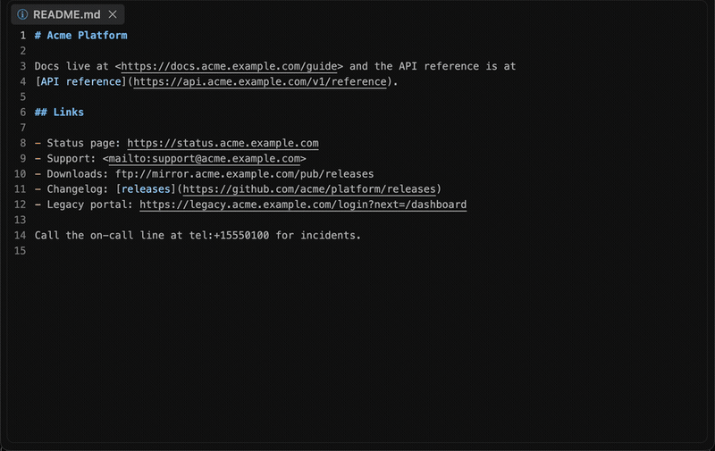 URLs-LE demo